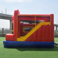 Structure gonflable combinée Moonwalk en PVC pour enfants avec souffleur inclus