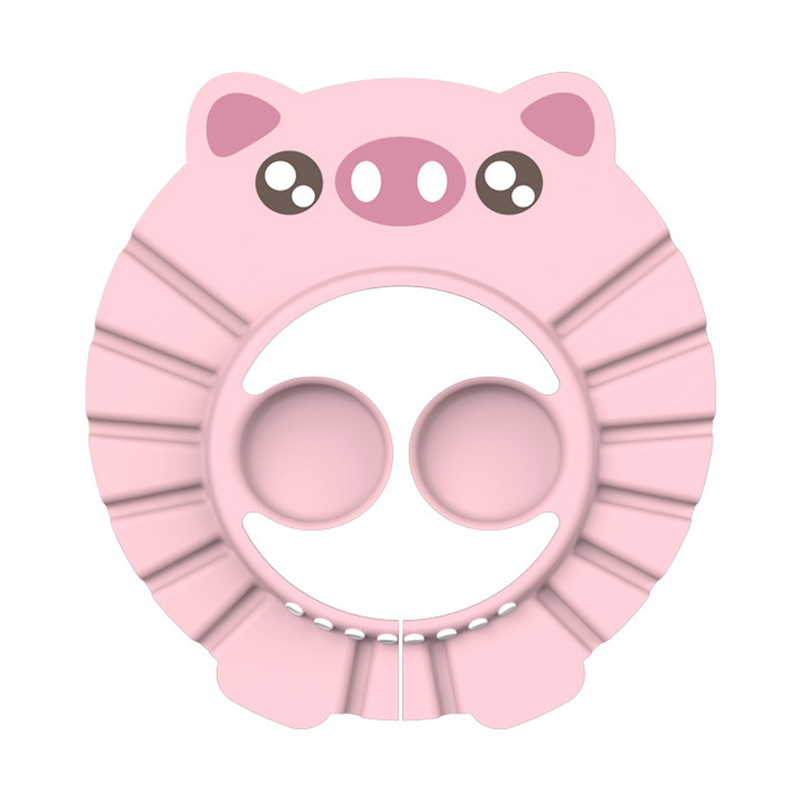 Оптовая продажа, водонепроницаемая шапочка EVA для детского душа, мягкая шапочка для защиты детского шампуня от купания, для детей и малышей