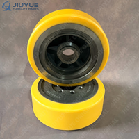 Nouvelle roue de charge en polyuréthane 350x100-68 pour chariot élévateur Linde R20 série 1120, roulement à rouleaux simple, roue de support robuste en polyuréthane