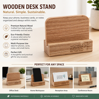 Supports de table Base de calendrier en bois Menu photo Supports d'affichage de cartes de visite