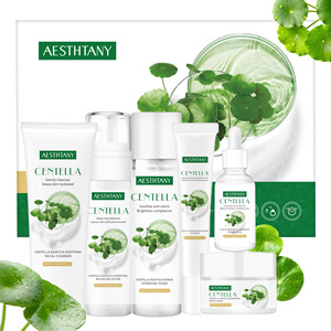 AESTHTANY Centella, Set de Cuidado Facial de 6 Piezas, Estilo Coreano, Antienvejecimiento, Iluminador, Hidratante, Ingredientes Herbales Naturales, OEM/ODM - Product Image 1