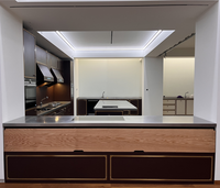 Cuisinière combinée monobloc de luxe, économe en énergie, avec four et grill pour hôtels privés et de luxe