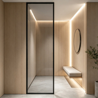 Portes coulissantes modernes en alliage d'aluminium sur mesure avec double vitrage – Options coulissantes, résistantes à l'eau, garantie à vie pour chambre et couloir