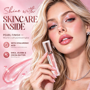 Set <span class=keywords><strong>de</strong></span> Labiales 3 en 1 en Caja Rosa <span class=keywords><strong>de</strong></span> Marca Privada: Brillo Labial Perlado <span class=keywords><strong>de</strong></span> Alto Brillo, Bálsamo Frutal y Delineador <span class=keywords><strong>de</strong></span> Labios con Jojoba - Venta al por Mayor - Product Image 3