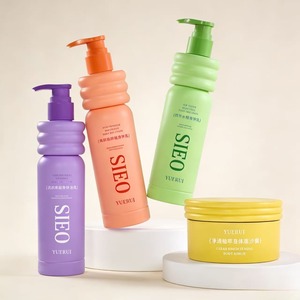 Flacon de lotion corporelle au design unique en forme de donut, flacon de shampoing en PE, pot de <span class=keywords><strong>masque</strong></span> capillaire, nouveau flacon pompe pour soin corporel, pot de beurre corporel exfoliant - Product Image 5