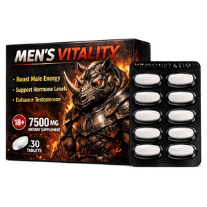 Tabletas de Vitalidad Masculina OEM ODM, Suplemento Herbal para Energía y Rendimiento Masculino, Marca Privada, 30 Tabletas - Product Image 1
