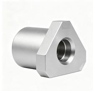 Customized CNC Machined Aluminum Cylinder With Triangular End And Internal Thread <b>Tooling</b> Service - Product Image 6