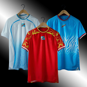 Maglia da Calcio Personalizzata 2526 per la Squadra Congo Les Leopards, Manica Corta, Traspirante, Antibatterica, 100% Poliestere - Product Image 2