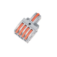 Mini universel Compact 2/3 broches bornier enfichable connecteur de conducteur de fil rapide trous de fixation multiples PC de Contact en cuivre