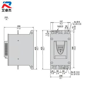 ซอฟต์สตาร์ทเตอร์ ATS22C41Q รุ่นใหม่ สำหรับมอเตอร์แบบอะซิงโครนัส 230 ถึง 440 โวลต์ 110 ถึง 220 กิโลวัตต์ Altistart 22 ซอฟต์สตาร์ทเตอร์ ATS22C41Q - Product Image 2