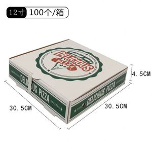 Cajas de Cartón para Alimentos Desechables con Logotipo Personalizado, Recubiertas de Papel, de 8, 9, 10 y 12 Pulgadas, Impresas con UV, para Papas Fritas - Product Image 3