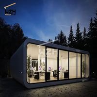 Maison Modulaire Pliable, Pod d'Hébergement Intelligent, Capsule Spatiale, Conteneur de 40 pieds, Durable, Écologique, pour Hôtel ou Chambre à Coucher