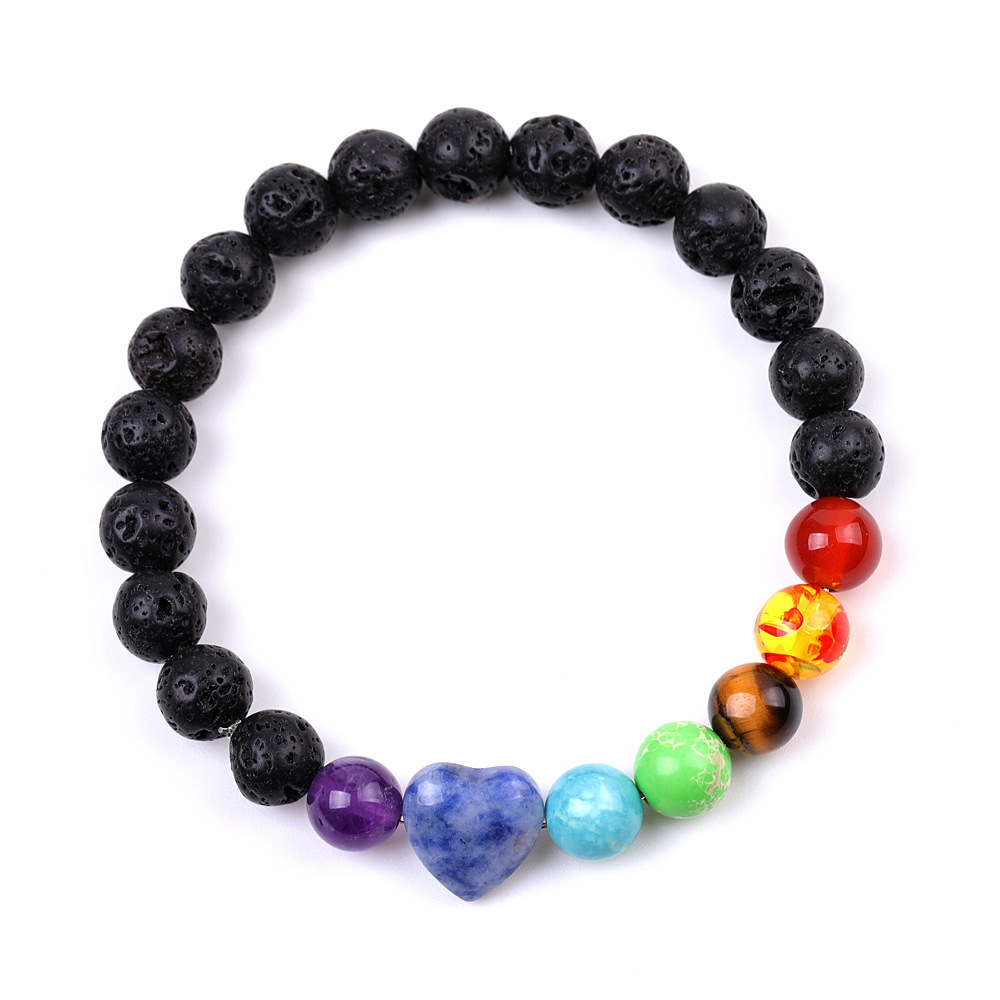 XH006A06White Dot blue Peach heart