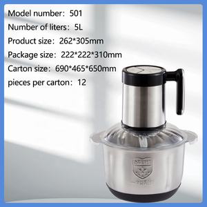 África Ásia Rússia Best Selling Product 2025 Moedor de Carne Elétrico 5L 500W Venda Quente De Aço Inoxidável Yam Pounding Fufu Máquina - Product Image 3