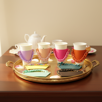 Porte-gobelet portable en cuir tendance, coloré, avec sangle, pour tasses réutilisables