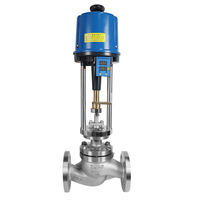 Vanne de régulation de température électrique ZZWPE-16P en acier inoxydable, auto-actuée, pour vapeur haute température et huile de transfert thermique DN20-DN150