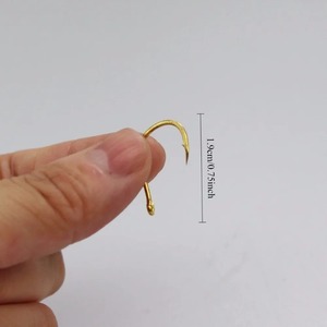 Anzuelos de Pesca Ise-ni Izu Gold Sleeve, 300 Piezas, Acero con Alto Contenido de Carbono, para Carpa Crucian, Agua Dulce, Paquete a Granel - Product Image 4