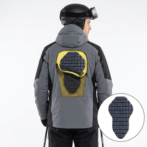 Protection dorsale pour le ski, équipement de sécurité pour hommes, insert en mousse absorbant les chocs, équipement de sécurité pour l'hiver - Product Image 1