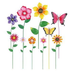 Piquets de jardin compostables papillon et flamant rose avec logo personnalisé Crochet de <span class=keywords><strong>berger</strong></span> d'automne avec ornements de sublimation - Product Image 1