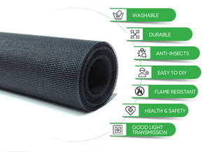 Moustiquaire en tissu Polyester, Installation facile, maille <span class=keywords><strong>anti</strong></span>-insectes, pour <span class=keywords><strong>piscine</strong></span> et Patio, Tuff - Product Image 3
