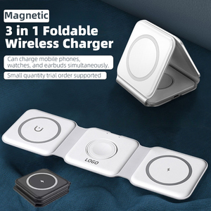 แท่นชาร์จเร็ว 15W แบบพับได้ 3 in 1 พร้อมโลโก้สั่งทำพิเศษ สำหรับนาฬิกา หูฟัง และโทรศัพท์มือถือ - Product Image 2
