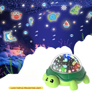 Rùa ánh sáng ban đêm chiếu cho trẻ em 5 ánh sáng trẻ em rùa Đồ chơi máy chiếu 360 Slient sao đại dương đèn cho Trần Chiếu - Product Image 2