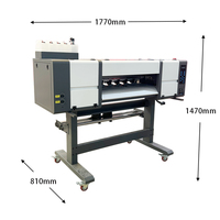 Nouvelle imprimante DTF 4 têtes pour I1600 I3200, entièrement automatique, grand format 60 cm, encre pigmentée, impression numérique textile sur T-shirt