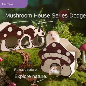 TailTale criceto criceto casa in legno eco-friendly per criceti nani criceti siriani gerbilli ricci piccoli accessori per animali domestici - Product Image 2