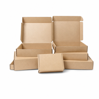 Boîtes d'expédition en papier kraft ondulé écologiques, logo personnalisé imprimé, emballage OEM pour la livraison de commerce électronique, vente en gros