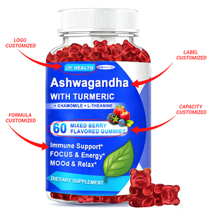 Ashwaganda L-Theanine Gummy Sleep Supplement Private Label Organic Ashwagandha Extract Ksm-66 Vegan Ashwagandha Gummies - Product Image 1