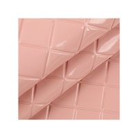 Cuir synthétique PVC brillant à motif grands carreaux de 1,0 mm pour boîte à mouchoirs, coussin, bagages, chaussures, housse de siège