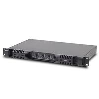 1U 4 Kanallı D Sınıfı Güç Amplifikatörü 4x666W 8 Ohm Köprülenebilir Stereo Raf Montajlı Konferans, Kilise, KTV, Ev Sineması, Sahne, Bar için