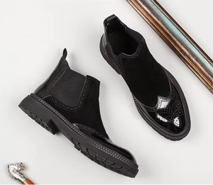 Nouvelle collection de bottes pour femmes de couleur dégradée, bottines élastiques à semelle supérieure, vente en gros - Product Image 4