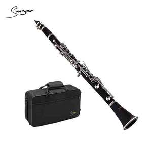Instrumentos de viento de madera profesional, <span class=keywords><strong>clarinete</strong></span> de madera negra niquelado, <span class=keywords><strong>precio</strong></span> de fábrica - Product Image 1