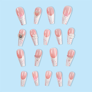 <span class=keywords><strong>Faux</strong></span> <span class=keywords><strong>ongles</strong></span> en ABS de haute qualité, blancs, Love, 24 pièces, pointes françaises, à presser, pour <span class=keywords><strong>mariée</strong></span>, femmes, vente en gros - Product Image 3