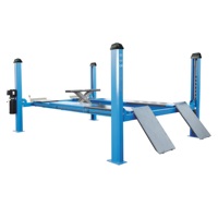 Équipement de stationnement pour véhicules à levage hydraulique à quatre colonnes, capacité de charge de 5000 kg, avec certificat CE.