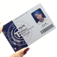 Carte d'identité professionnelle magnétique personnalisée en PVC avec impression offset et marquage à chaud, vierge, pour étudiants/usage gouvernemental