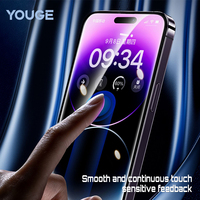 Protection d'écran en verre nano HD 9H pour 16 Pro Max avec film anti-rayures et anti-chocs