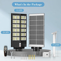 Lampadaire Solaire LED 600W de Pointe OEM ODM IP65 ABS avec Détecteur de Mouvement et Télécommande, Fonction Crépuscule à l'Aube, pour Parking, Allée, Village, Complément de Terrains