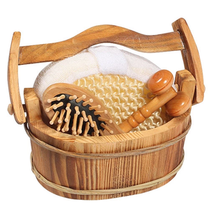 Vendita calda di alta qualità a forma di cuore <span class=keywords><strong>bagno</strong></span> regalo in legno 100% accessori naturali <span class=keywords><strong>set</strong></span> regalo da <span class=keywords><strong>bagno</strong></span> - Product Image 4