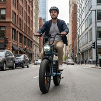Vélo électrique en alliage d'aluminium de style rétro avec siège long, vélo électrique urbain pour les trajets quotidiens