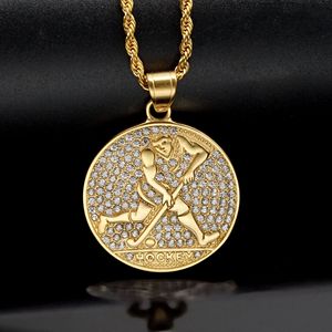 Hip Hop Golf Sports Pièce À La Mode Étanche Sans Ternissure En Acier Inoxydable 316l Bijoux Pendentif Colliers pour Hommes Mâle - Product Image 3