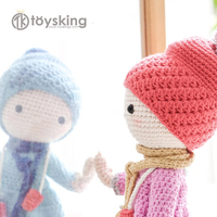 Produits les plus vendus en 2020, jouets en fil de coton Amigurumi, crochet fait main, poupée pour fille