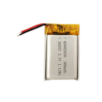 Batterie KC en promotion : Batterie rechargeable lithium-ion 300 mAh 3,7 V 602030, approvisionnement direct usine pour casque Bluetooth