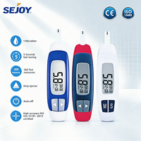 Sejoy medidor digital diabetes kits de prueba de azúcar en sangre máquina de prueba de glucosa en sangre