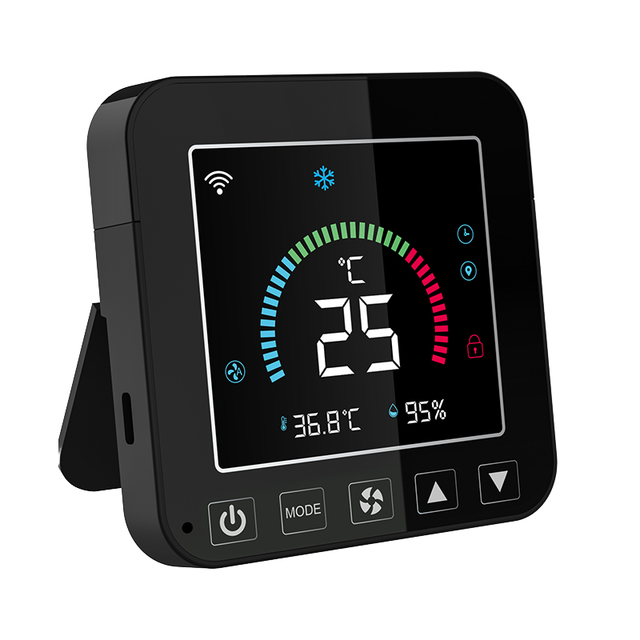 Tuya WiFi Thermostat IR Remote Control Free-Wire Installation Universal AC Remote Control for Air Conditioner Max. Voltage 5V 1A