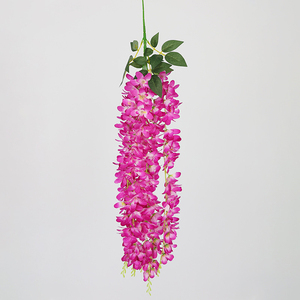 Flor Artificial montada en la pared Flor de plástico encriptada Decoración de la boda Simulación Wisteria Tailandia Orquídea <span class=keywords><strong>colgante</strong></span> - Product Image 5