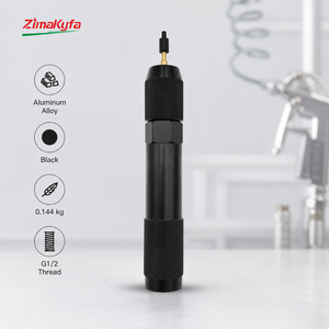 Adaptador de CO2 para herramientas neumáticas, cargador de llenado rápido de cápsulas de CO2 de 12g, rosca G1/2, aleación de aluminio, negro, recarga - Product Image 2