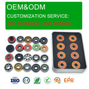 3-7 días de entrega <span class=keywords><strong>Dast</strong></span>, rodamientos híbridos de cerámica blanca ZrO2 de acero inoxidable 420 608, RS 2RS, rodamiento de bolas para monopatín - Product Image 3