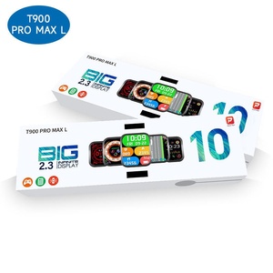 Montre connectée unisexe T900 Pro Max <span class=keywords><strong>L</strong></span> carrée IPS en silicone, grand écran rotatif, suivi sportif, comptage des <span class=keywords><strong>pas</strong></span>, fréquence cardiaque - Product Image 1